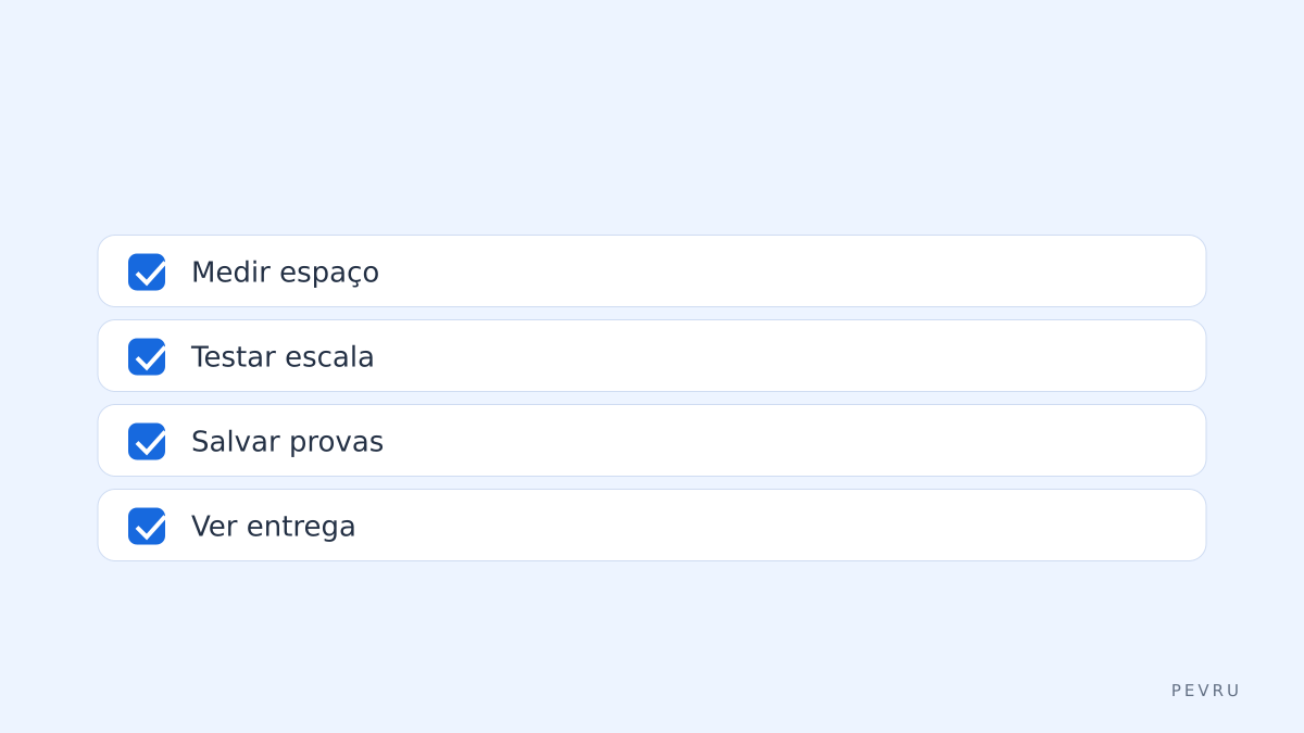 Checklist antes da compra