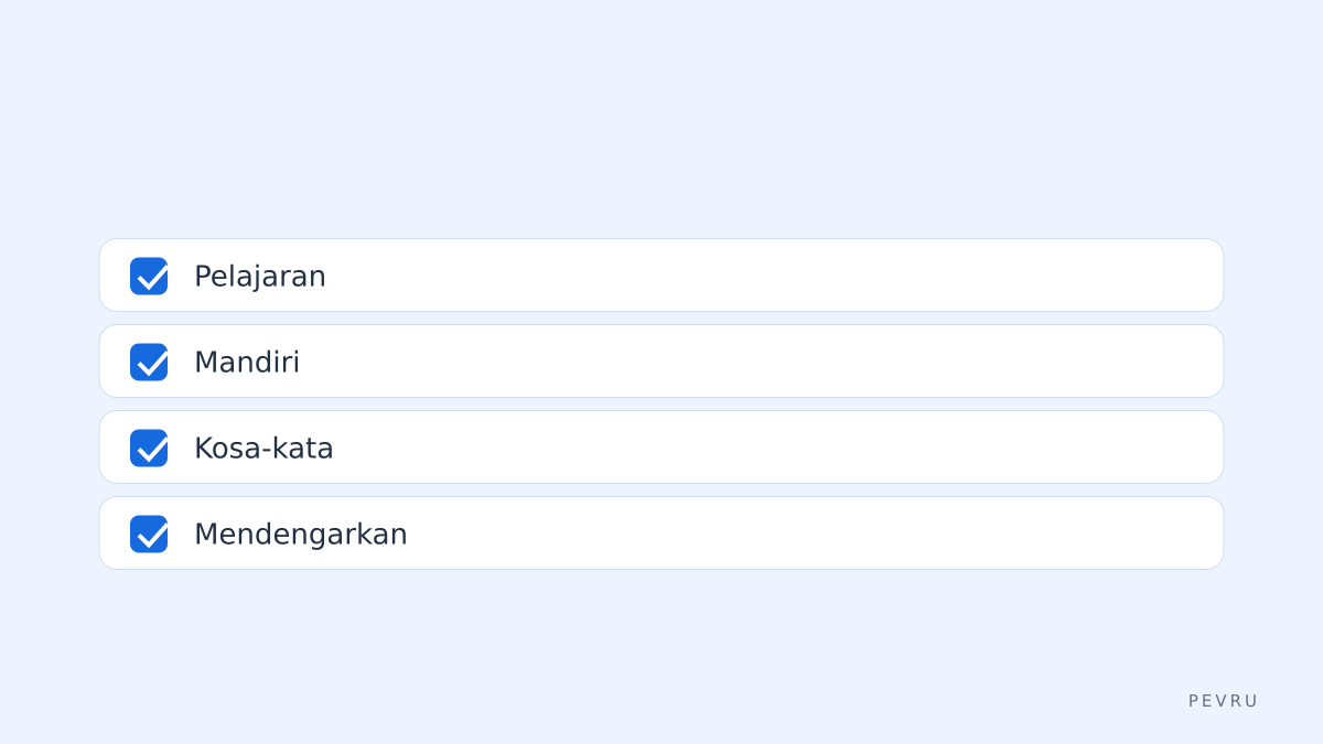 Checklist tugas harian