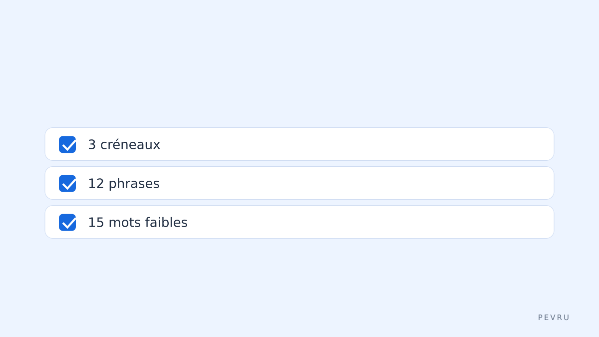 Checklist finale