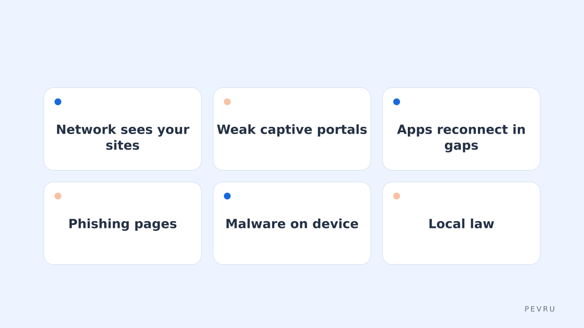 Where the risk actually sits on public Wi-Fi