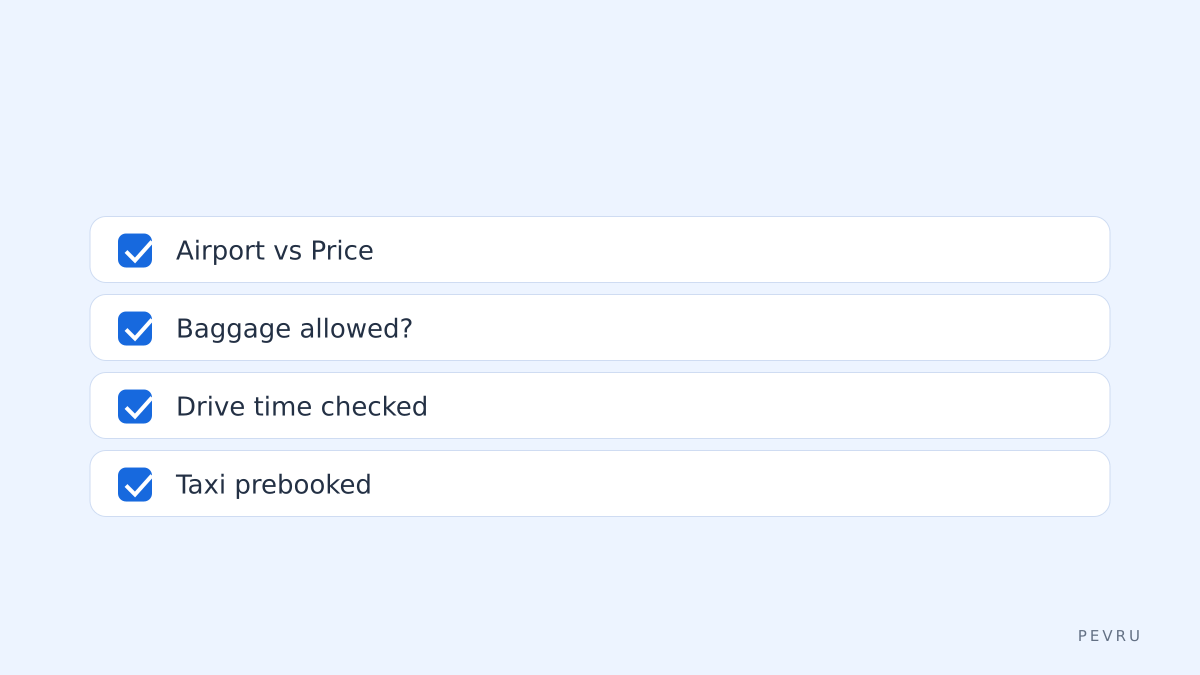 Decision checklist