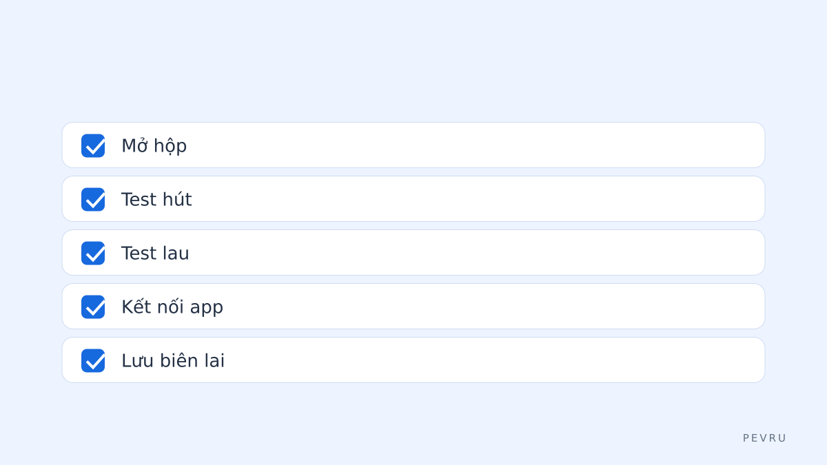 Nhận hàng và test