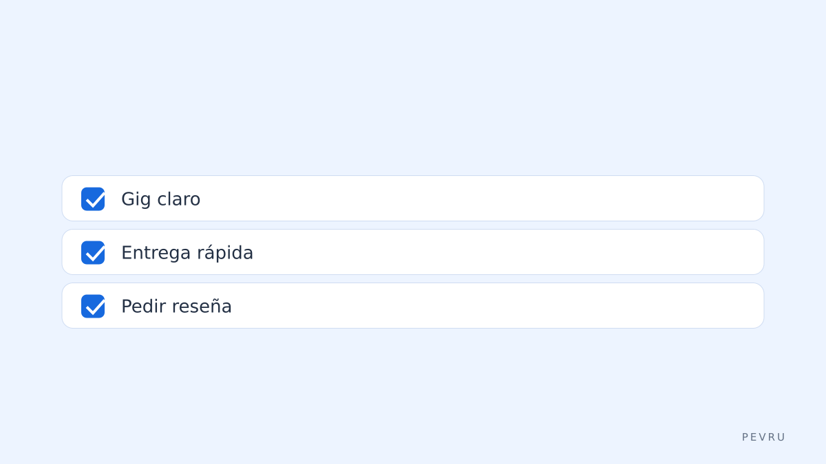 Checklist para pedidos