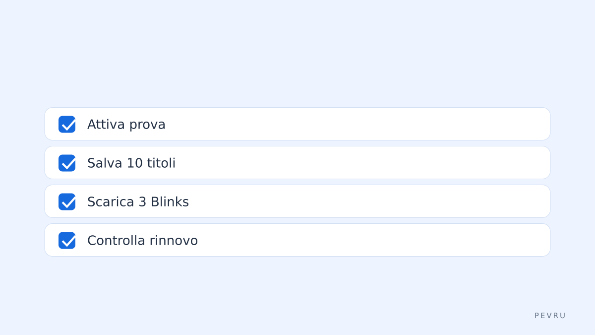 Checklist rapido