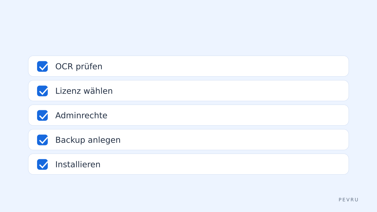 Download-Checklist