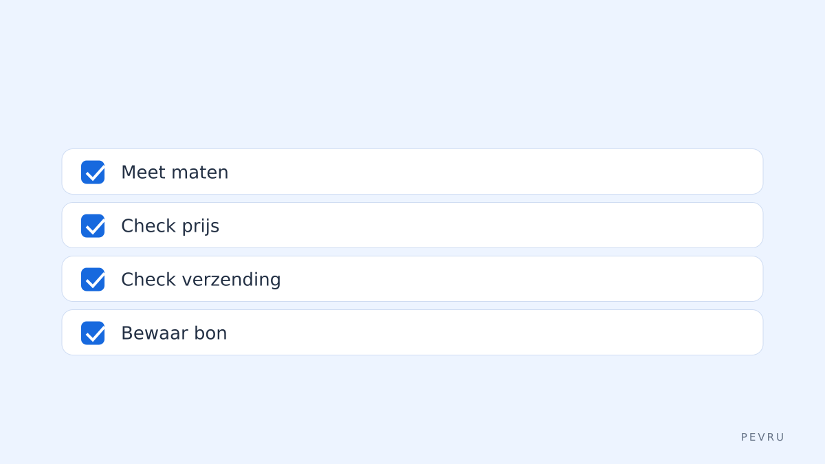 Koop checklist