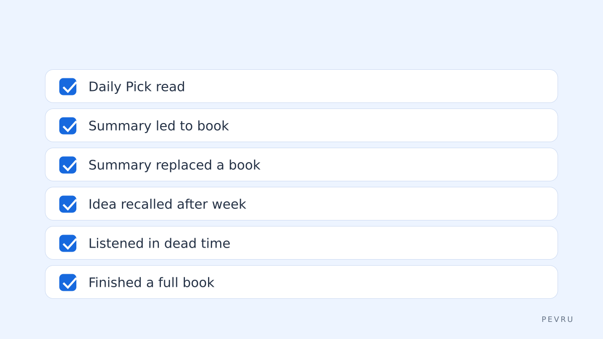 Weekly reading habit tracker