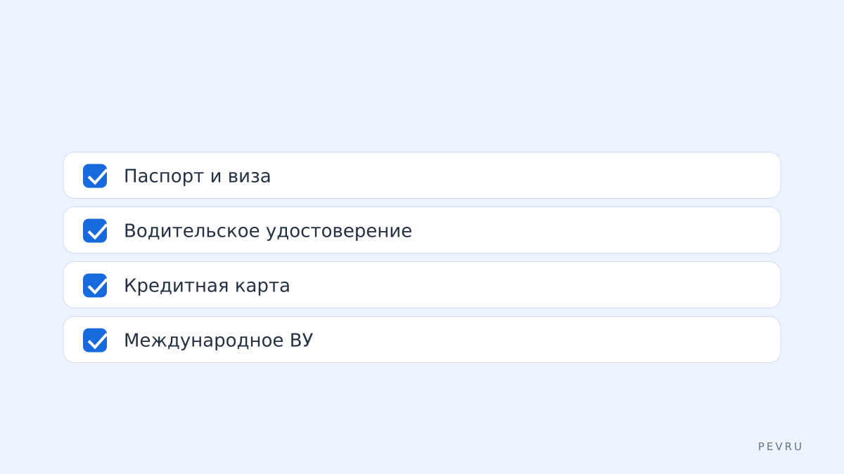 Быстрый чек-лист